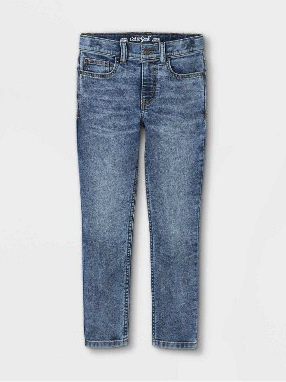 Cat & Jack Boys Stretch Skinny Fit Jeans Size 7 EUC